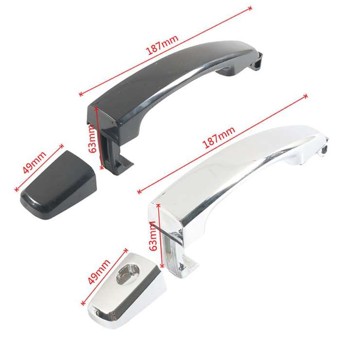 Car Door Outer Handle Accessories For Chevrolet Aveo, Model: Black Universal 96468254/96468293