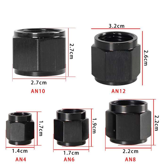 AN10 Oil Pipe Plug Aluminum Alloy Nut Car Modification Adapter