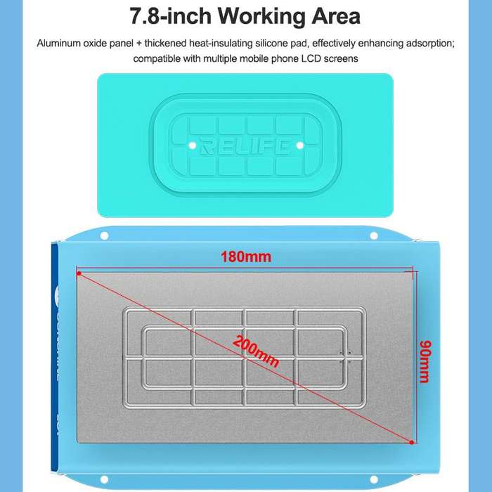 SUNSHINE LS1 Mobile Phone LCD Screen Repair Heated Separator Curved Straight Screen Frame Removal Ma