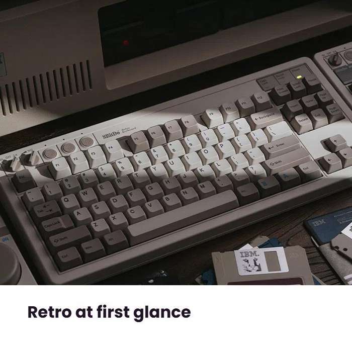 8BitDo Retro87 M Mechanical Keyboard Vintage Wireless Bluetooth / 2.4G / Wired Triple Mode Connectio