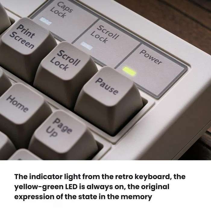 8BitDo Retro87 M Mechanical Keyboard Vintage Wireless Bluetooth / 2.4G / Wired Triple Mode Connectio