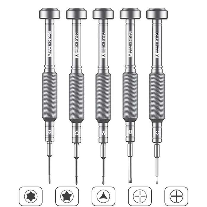 MaAnt MY-901 High-precision Screwdriver Mobile Phone Repair Disassembly Tools, Style: Five Star
