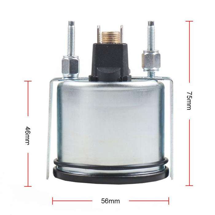 Car Modification Instrument Dual Scale Direct Sensor Oil Pressure Gauge