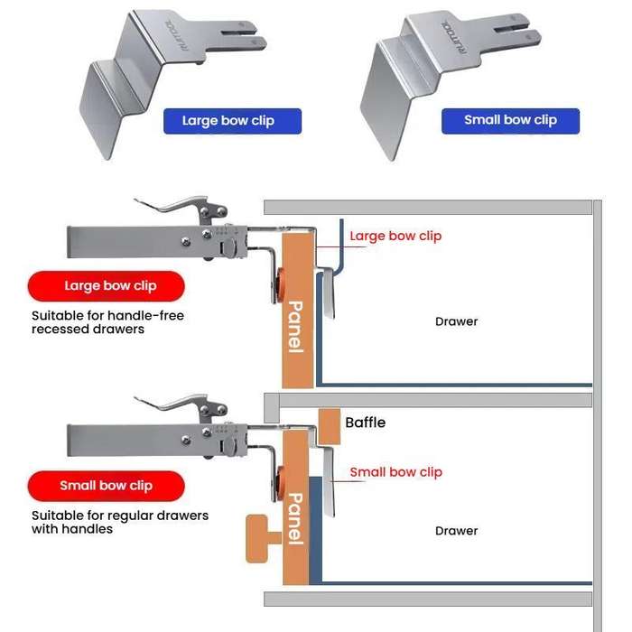 RUITOOL Stainless Steel Push Quick Drawer Clamp Adjustable Telescopic Woodworking Fixture Clamps, Sp