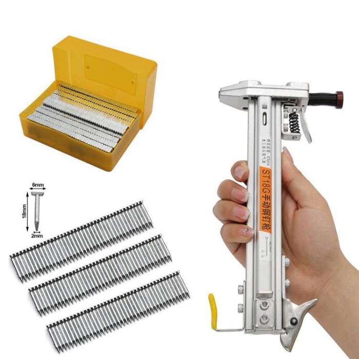 Manual Wire Trough Steel Nail Cement Nail Tool, Specifications: ST18