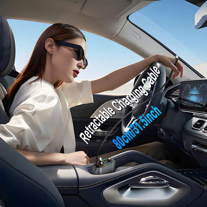 E1 4-in-1 Multifunctional Car Bluetooth MP3 Charger with Starry Sky Stmosphere Spotlight(Black)