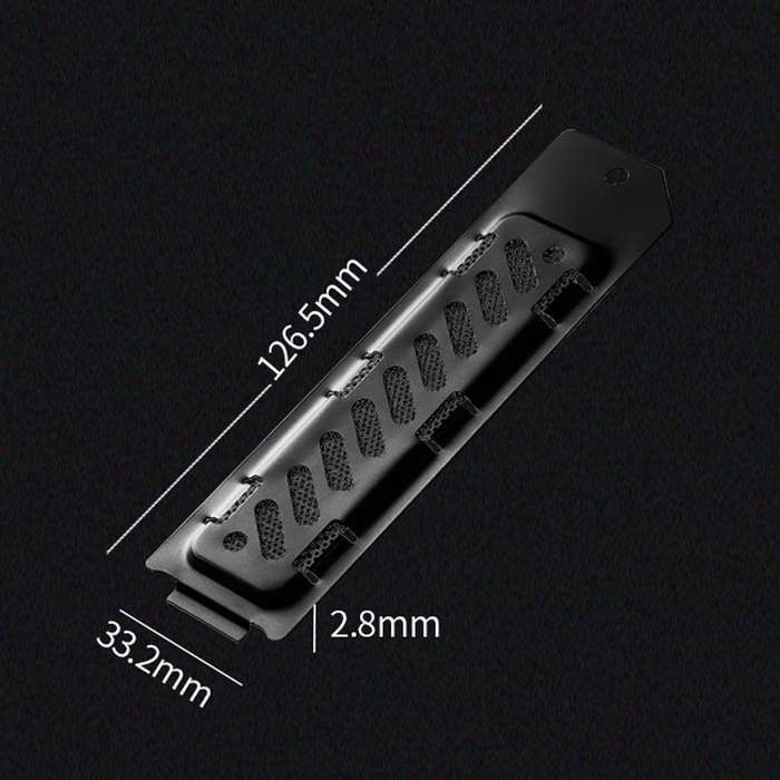 For PS5 Slim / PS5 Pro M.2 SSD Heatsink Dust Cover Expansion Slot Radiator(Silver)