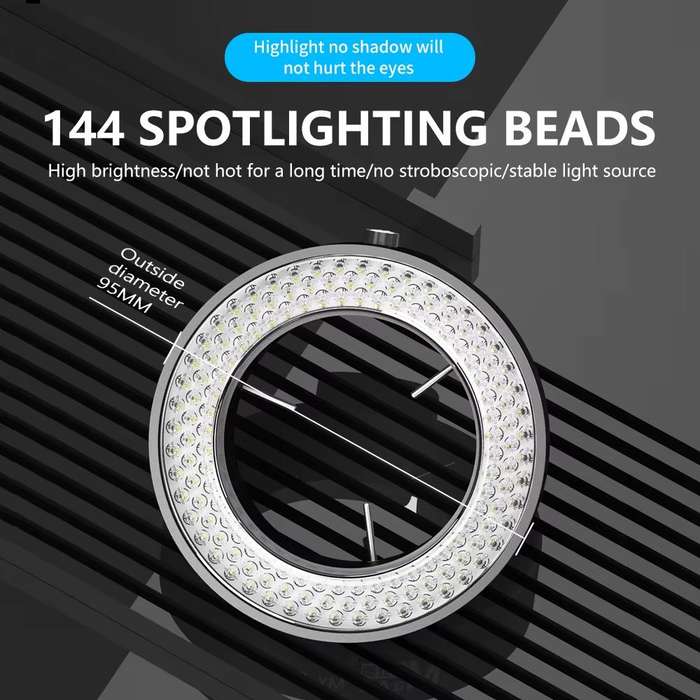 MaAnt MY-037 Cell Phone Repair 144 Beads Microscope Ring Light Source