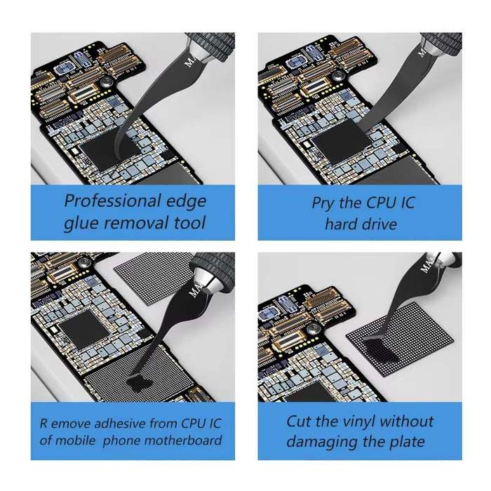 MaAnt MY-102 4 In 1 Blade Pry IC / CPU Hard Disk Blade Cell Phone Motherboard Repair Scraping Gum De
