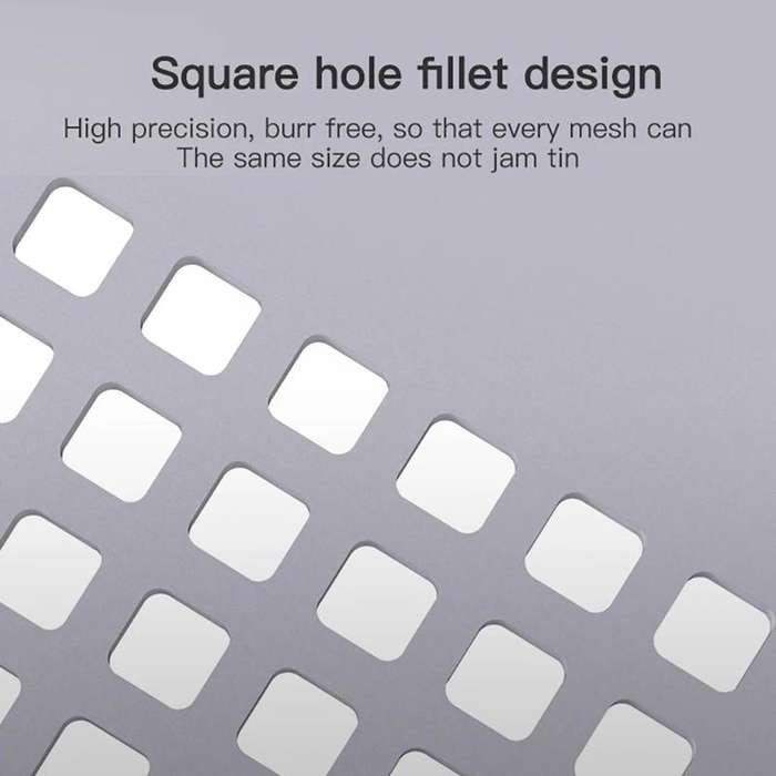 MaAnt Multifunctional Universal Net High Temperature 0.3/0.35/0.4/0.5 Pitch Square Hole Round Corner