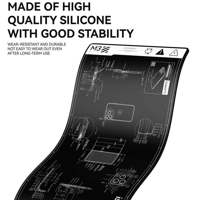 LUOWEI M3 27 inch Cell Phone Computer Repair Workbench Heat Insulation Mat High Temperature Resistan