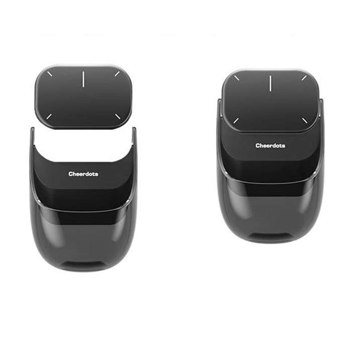 Cheerdots 2 Smart Magnetic Split Air Mouse Wireless Charging Bluetooth Dual Mode Mouse, Color: Black