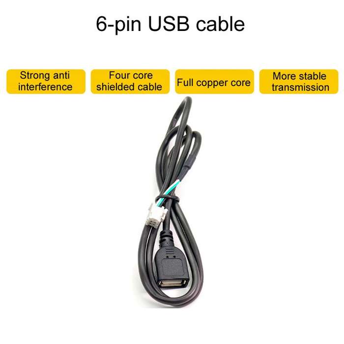 6pcs / Set Palminfo Android Navigation Cable 7-Heads Audio Cable 16 Pin Power Cord GPS Antenna 4 Pin