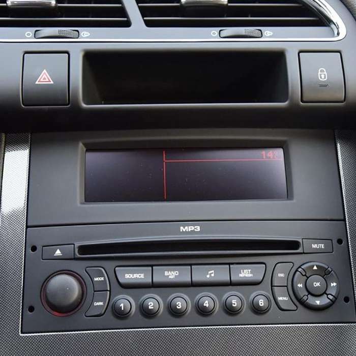 For 307 C4 Triumph 3008 Car Driving Computer Screen Frame Center Multi-function Screen Navigation Fr
