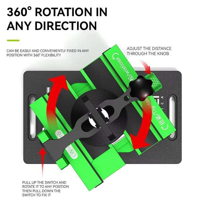 LUOWEI LW-021Pro Cell Phone Back Cover Removal and Screen Replacement 2 In 1 Rotary Jig