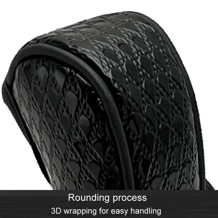 Peacock Pattern Leather Car Gear Shift Protective Cover(Sticky Type Automatic Gear)
