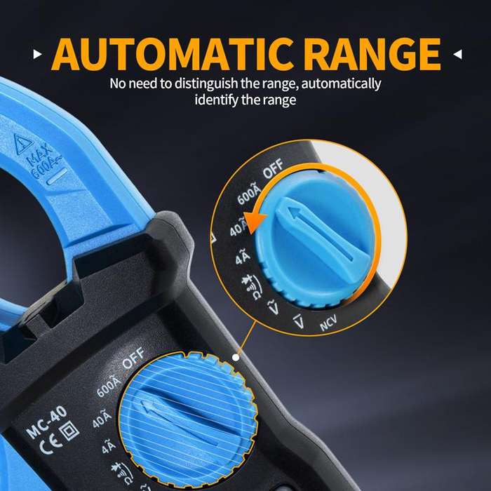 FNIRSI MC40 Intelligent Digital High Precision Clamp Multimeter(Blue)