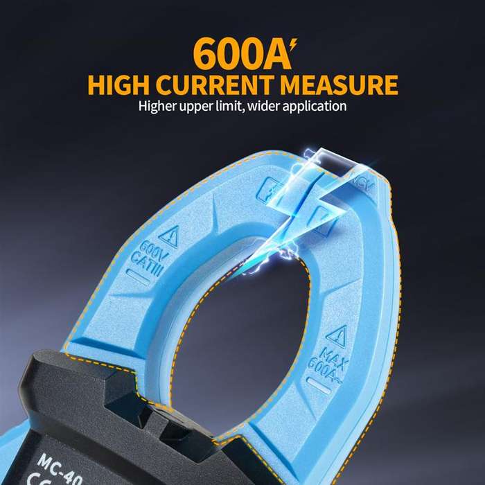 FNIRSI MC40 Intelligent Digital High Precision Clamp Multimeter(Blue)