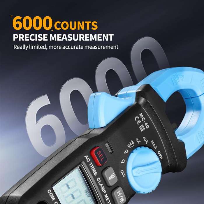 FNIRSI MC40 Intelligent Digital High Precision Clamp Multimeter(Blue)