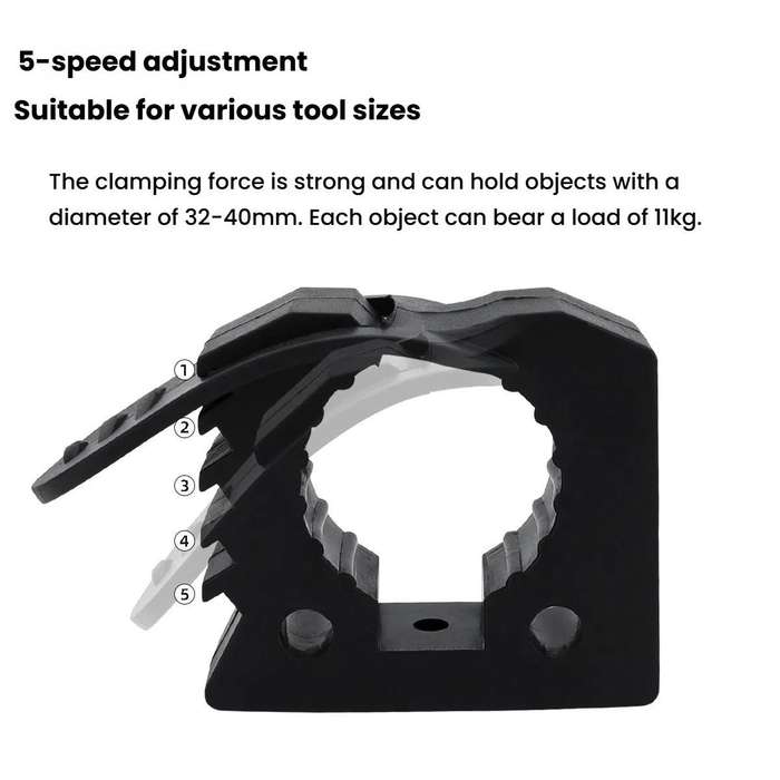 Car Quick-Fix Adjustable Rubber Clip Installation Clamp, Specification: 2 Red 2 Black