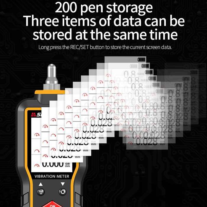 SNDWAY SW-65A Digital Vibrometer Motor Fault Vibration Detector Vibration Pen