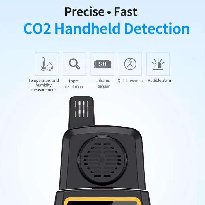 SNDWAY SW-723 Carbon Dioxide Gas Detector Handheld Indoor Household Air CO2 Concentration Alarms