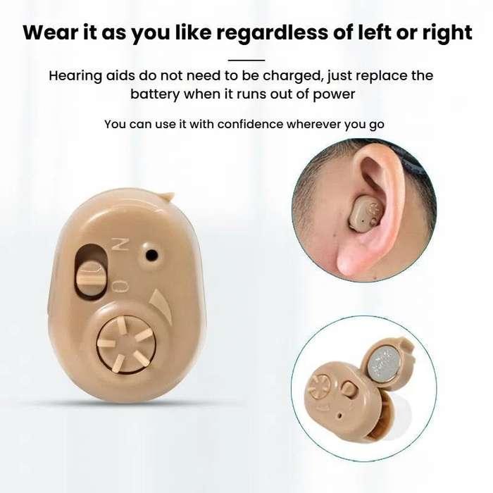 Hearing Aid Sound Amplifier Elderly Noise Reduction Sound Collector Hearing Aid Accessories(Battery