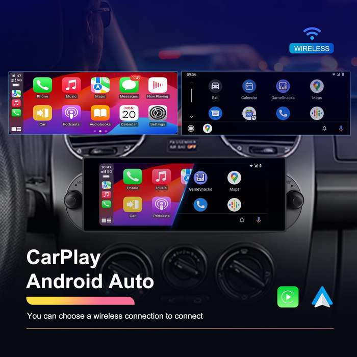 For Volkswagen Beetle 2002-2010 6.86 inch 2+64G Horizontal Screen Android Car Player, Spec: Standard