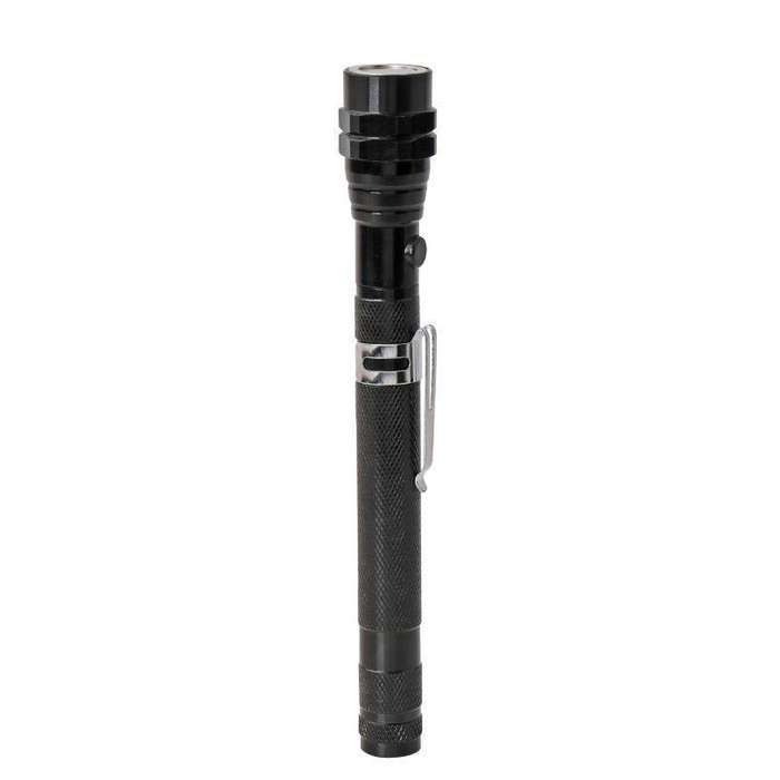 170mm-565mm 3LEDs Light Bendable Telescopic Multifunctional Picker Auto Repair Screw Tool(Black)