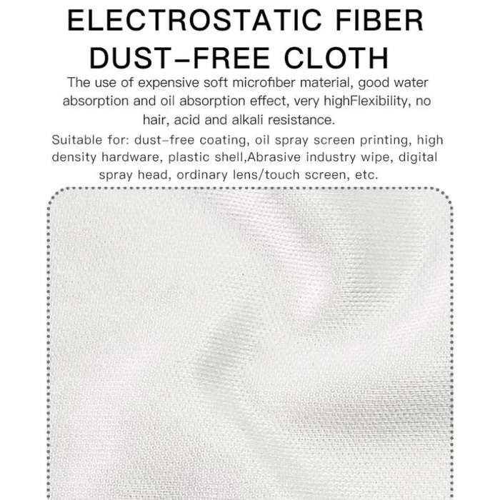 MaAnt 100pcs /Pack Electrostatic Fiber Dustless Cloth Cell Phone Film Repair Anti-Static Dustless Cl