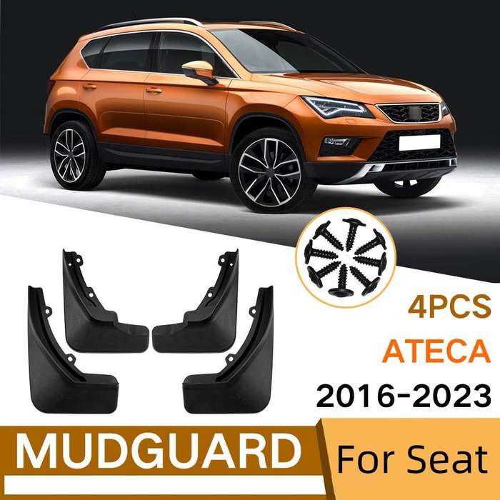 For SEAT Ateca/Volkswagen Jetta VS5 Car Tire Soft Rubber Fender(Black)