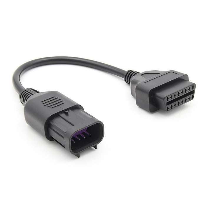 OBD2 8 Pin To 16 Pin Cable For Polaris Slingshot ATV(Black)
