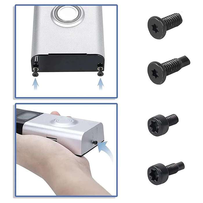 40pcs /Pack T6 T15 Security Tamper-Proof Torx Screws with Anti-Theft Holes for Ring Doorbell & Camer