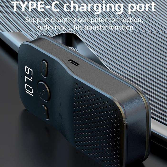 C17 Car Visor Bluetooth Hands Free 1 To 2 Large Volume Car Phone Speaker