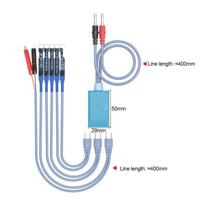 SUNSHINE SS-908E For iPhone 11-16 Series Simple Power Supply Start-up Cable Expandable Mobile Phone