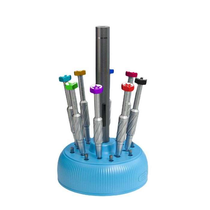 RELIFE RL-078 Magnetic Screwdriver Rotating Box 360-degree Rotation 17-slot Screwdriver Storage Box