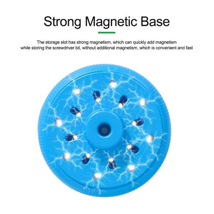 RELIFE RL-078 Magnetic Screwdriver Rotating Box 360-degree Rotation 17-slot Screwdriver Storage Box