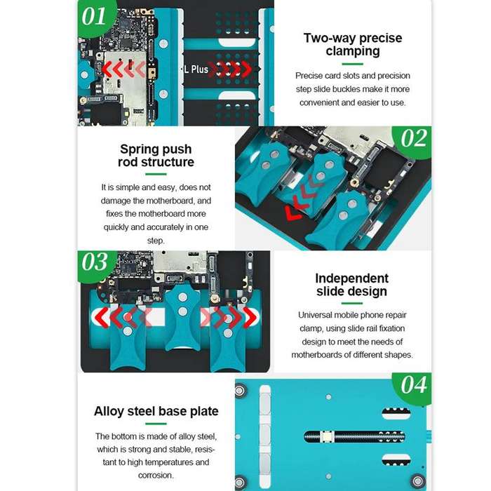 RELIFE RL-601L Plus Motherboard Repair Platform Multifunctional Fixture High Temperature Resistant C