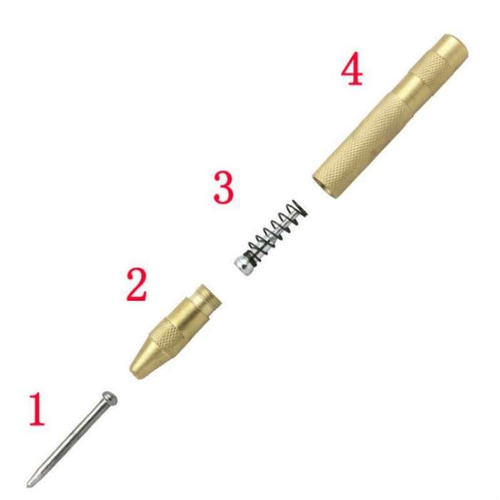 High-hardness Brass Automatic Center Punching Emergency Broken Window Metal Positioning Hitting Devi