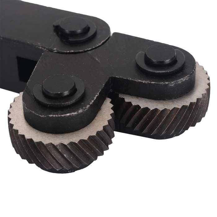 Hardened and Durable Steel Two-wheel Knurled Tool Kit, Style:2.0mm