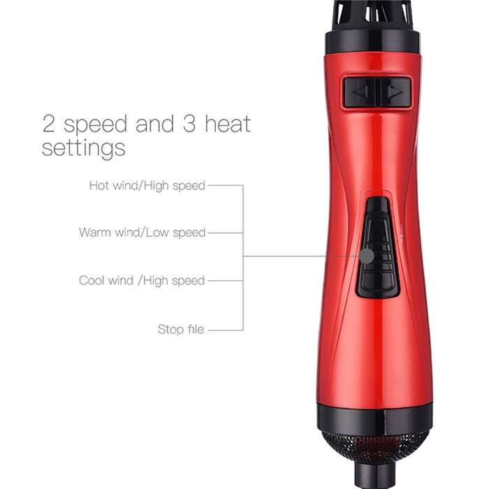 360 Degrees Rotation Electric Hair Dryer Brush Professional Hair Blow Dryer Comb Electric Hair Curle