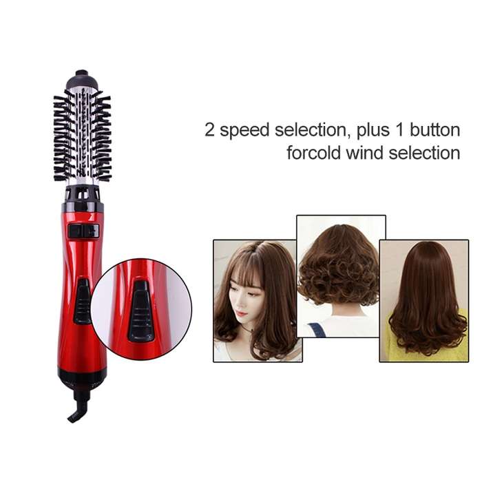 360 Degrees Rotation Electric Hair Dryer Brush Professional Hair Blow Dryer Comb Electric Hair Curle