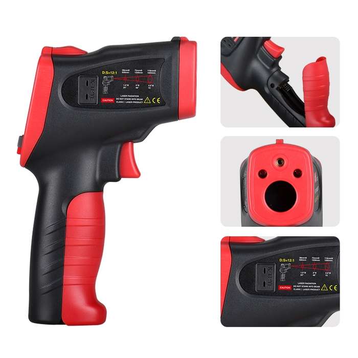 Wintact WT323A -50 Degree C~650 Degree C Handheld Portable Outdoor Non-contact Digital Infrared Ther