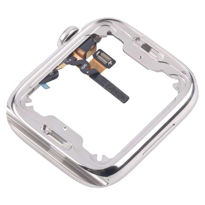 For Apple Watch Series 7 / 8 / 9 41mm LTE Stainless Steel Middle Frame Bezel Plate with Crown Spin A