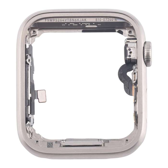 For Apple Watch Series 5 44mm LTE Stainless Steel Middle Frame Bezel Plate with Crown Spin Axis Flex