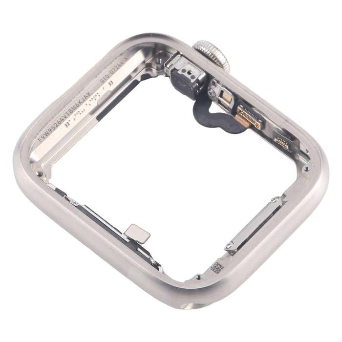 For Apple Watch Series 5 44mm LTE Stainless Steel Middle Frame Bezel Plate with Crown Spin Axis Flex