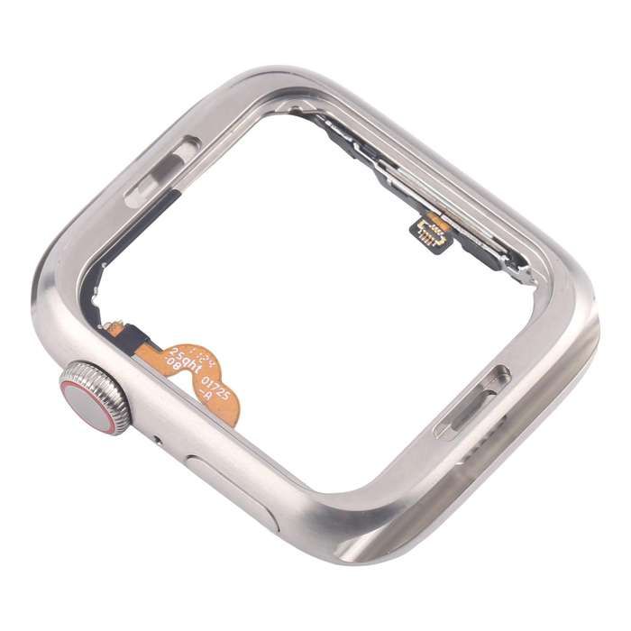For Apple Watch Series 5 44mm LTE Stainless Steel Middle Frame Bezel Plate with Crown Spin Axis Flex