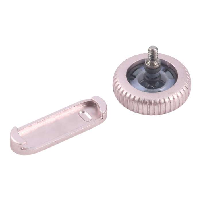 For Apple Watch Series 9 41mm / 45mm GPS Version Watch Crown Nut / Power Button Set (Pink)