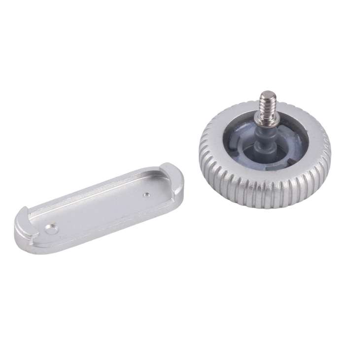 For Apple Watch Series 9 41mm / 45mm GPS Version Watch Crown Nut / Power Button Set (Pink)