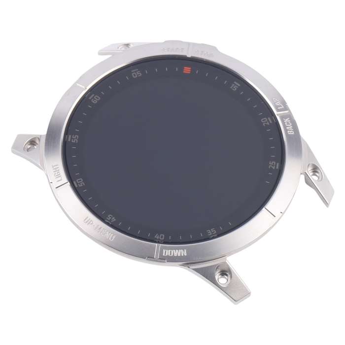 For Garmin Epix Original LCD Screen Digitizer Full Assembly With Frame(Silver)